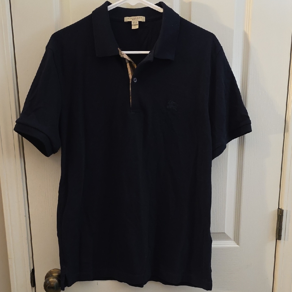 Burberry Dark Blue Polo Shirt